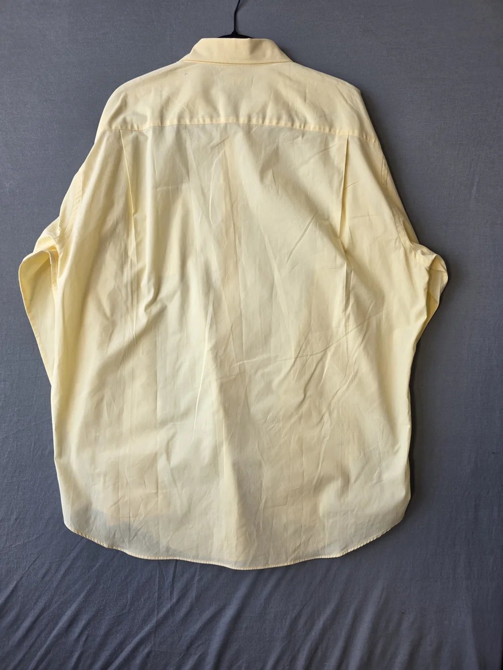 NWT Nautica Men’s 17.5 36/37 Pale Yellow Long Sleeve Dress Shirt Classic Fit